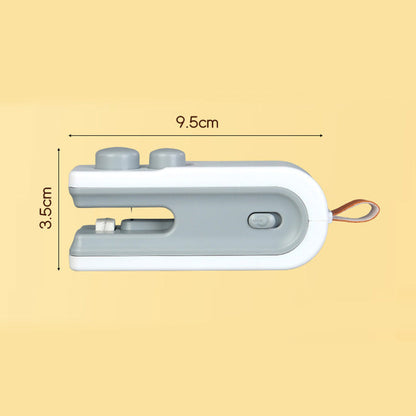 2-IN-1 Mini tragbare wiederaufladbare Beutelverschließ- und Schneidemaschine