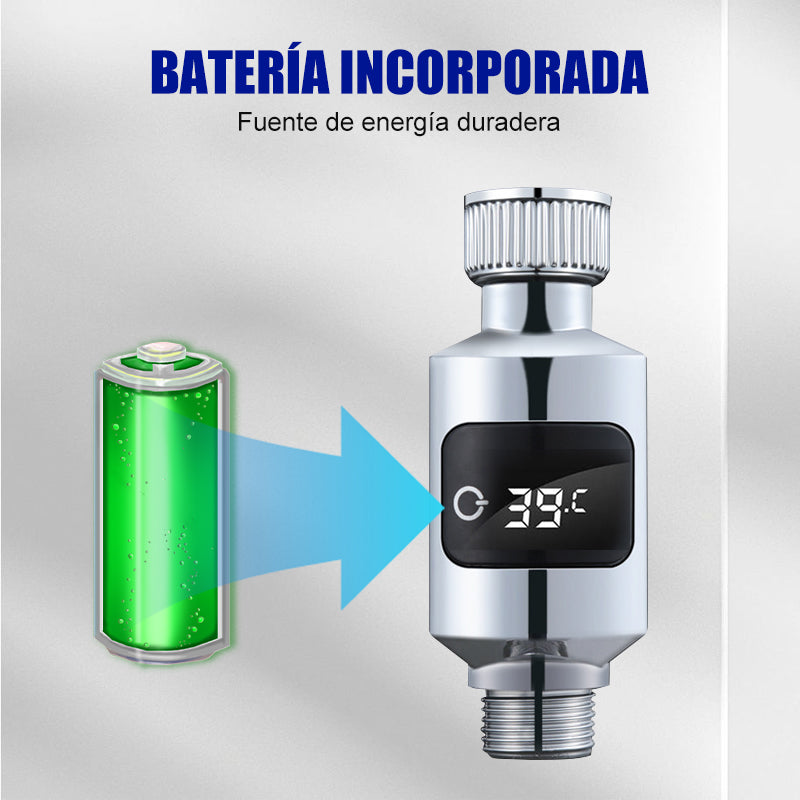 🚿 50% RABATT! 🌡️ LED-DUSCHTERMOMETER - Exakt Temperaturvisning med Storskärm, Enkel Monteringen utan Verktyg, Vattentät Design för Moderna Badrum 🛁✨