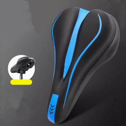🚴 50% RABATT NU! 🪑 Hög elastiskt Silikon Cykelsadelsöverdrag – Ergonomiskt Stöd, 3-lagers Komfort & Halkskydd 🛡️