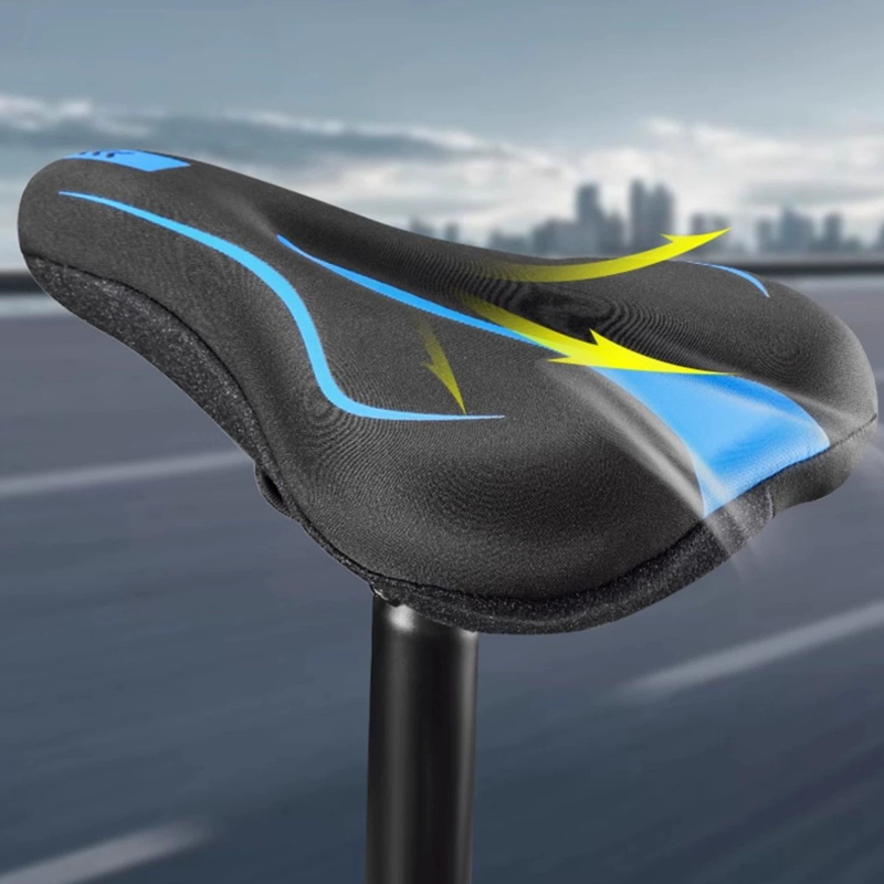 🚴 50% RABATT NU! 🪑 Hög elastiskt Silikon Cykelsadelsöverdrag – Ergonomiskt Stöd, 3-lagers Komfort & Halkskydd 🛡️