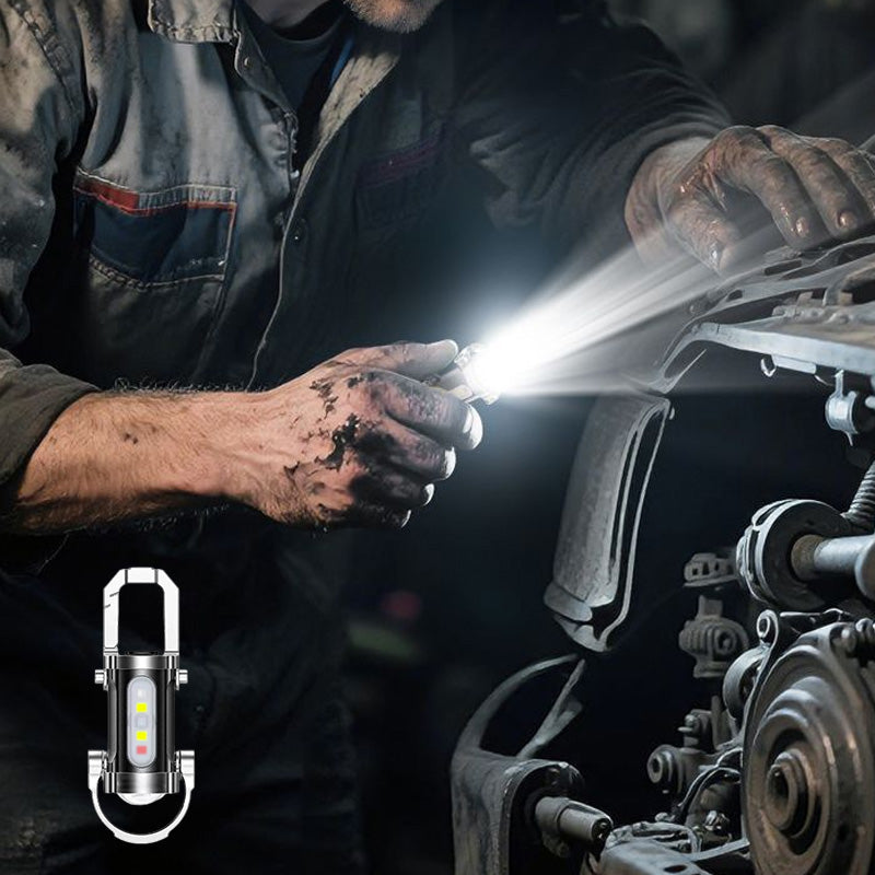 🔥⏳50% RABATT NU!🔦Bärbar Uppladdningsbar Kraftfull Nyckelringsficklampa✨
