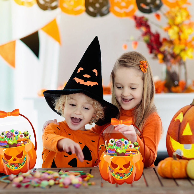 👻Halloween-bästsäljare🎃Halloween-transparenta pumpapåsar✨Perfekta för fester, trick-or-treat och klassrumspresenter