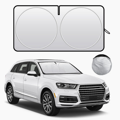 Faltbarer Sonnenschutz für die Windschutzscheibe des Autos mit Aufbewahrungstasche