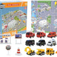 🎁 50% RABATT NU! Byggteknikfordon Adventskalender – 24 överraskningar, diecast-modeller & lärorik lek – perfekt för julkalendern och små ingenjörer 🏗️🚛