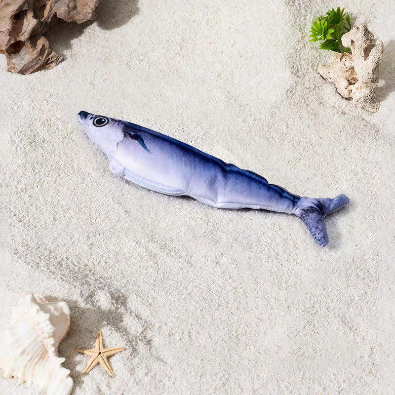🥳2026 NYHET🥳🔥KÖP MER SPARA MER🔥💥ÖVER 50K SÅLDA! 🐟Realistisk hoppande fiskleksak för katter. Rör sig automatiskt vid beröring, lockar din katt att leka och träna. Mjukt säkert material, återuppladdningsbar, håller din katt aktiv och minskar tristess!🐱