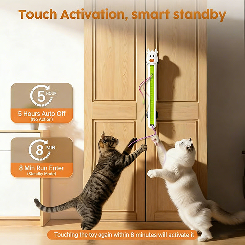 💥Smart motoriserad kattleksak – håller din katt underhållen non-stop!🥳