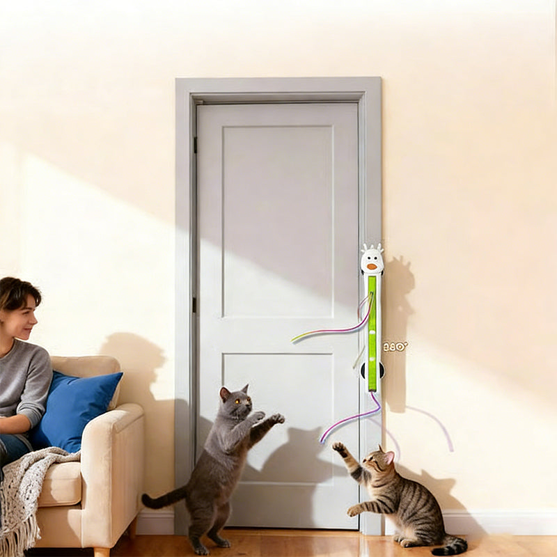 💥Smart motoriserad kattleksak – håller din katt underhållen non-stop!🥳