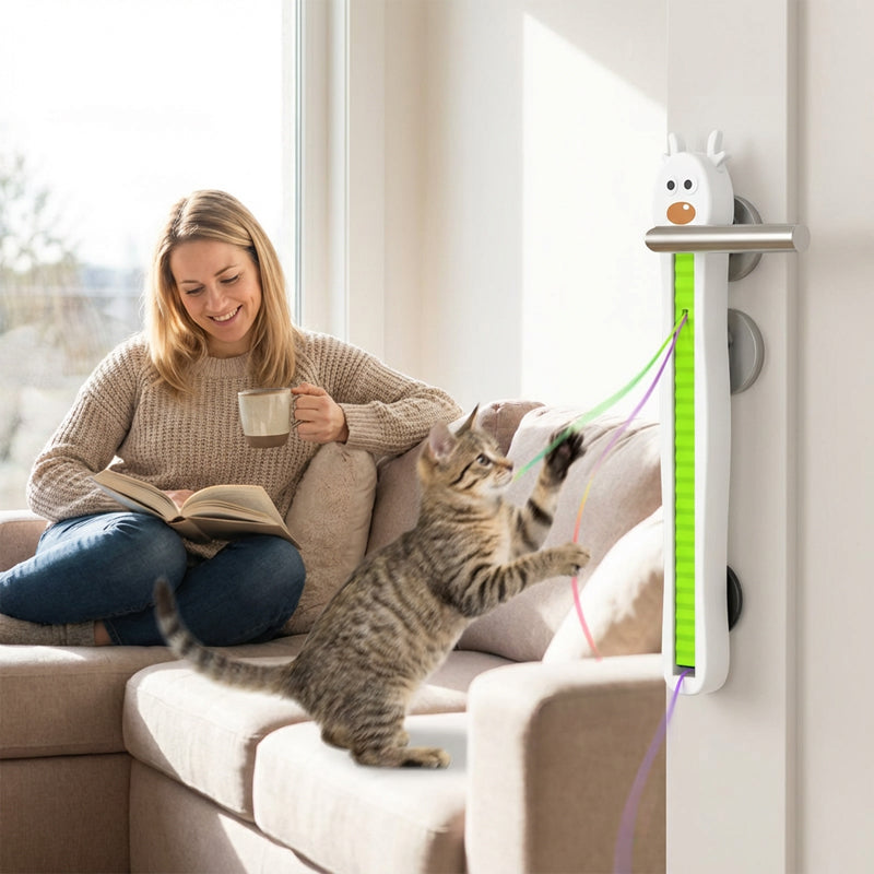 💥Smart motoriserad kattleksak – håller din katt underhållen non-stop!🥳