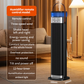 🔥🎁Nyhet 50 % RABATT🔥2-i-1 värmare och luftfuktare, 1500 W bärbar elektrisk värmare med luftfuktningsfunktion, fjärrkontroll, tippskydd, 3-stegs effektreglering, 3D-flammaeffekt, idealisk för sovrum och kontor.