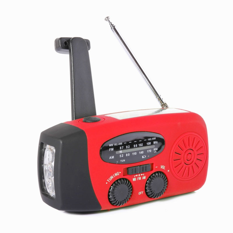 📻 50% RABATT!  Multifunktionell Bärbar Nödradio – Solcell, Handvev & 600mAh Powerbank!