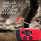 📻 50% RABATT!  Multifunktionell Bärbar Nödradio – Solcell, Handvev & 600mAh Powerbank!