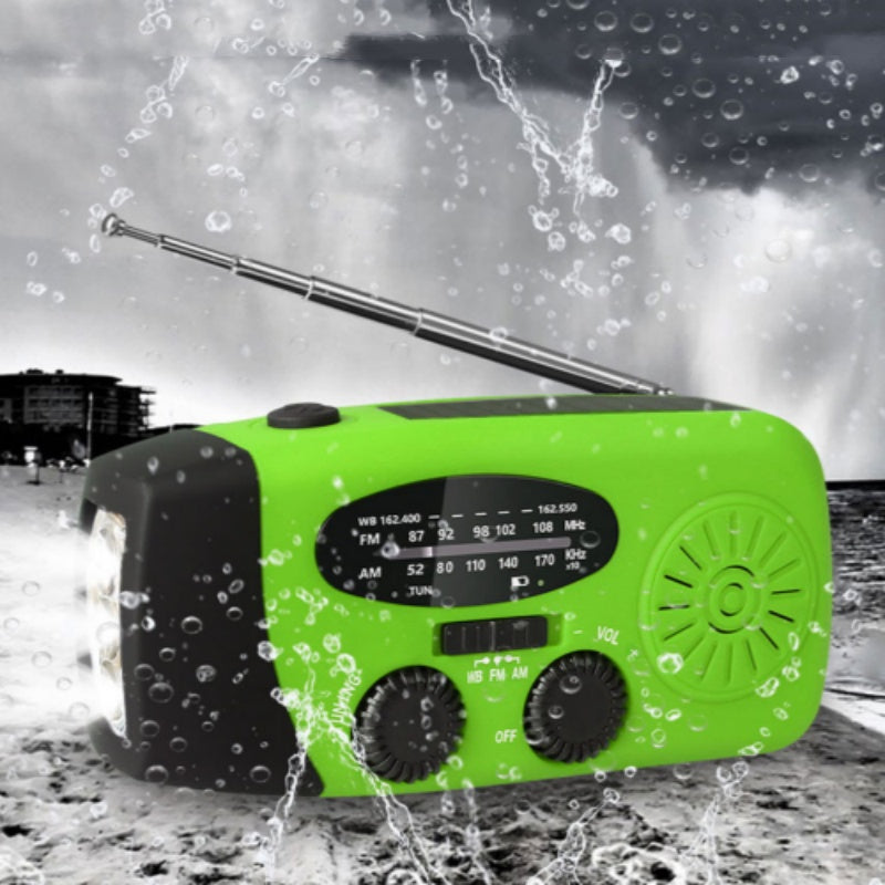 📻 50% RABATT!  Multifunktionell Bärbar Nödradio – Solcell, Handvev & 600mAh Powerbank!