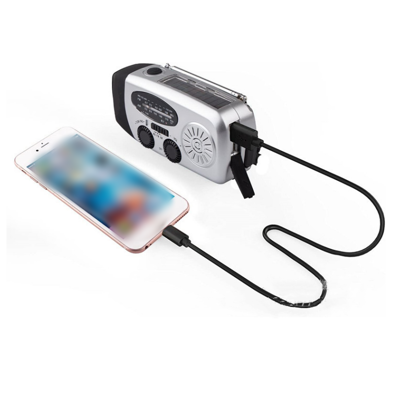 📻 50% RABATT!  Multifunktionell Bärbar Nödradio – Solcell, Handvev & 600mAh Powerbank!