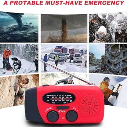 📻 50% RABATT!  Multifunktionell Bärbar Nödradio – Solcell, Handvev & 600mAh Powerbank!