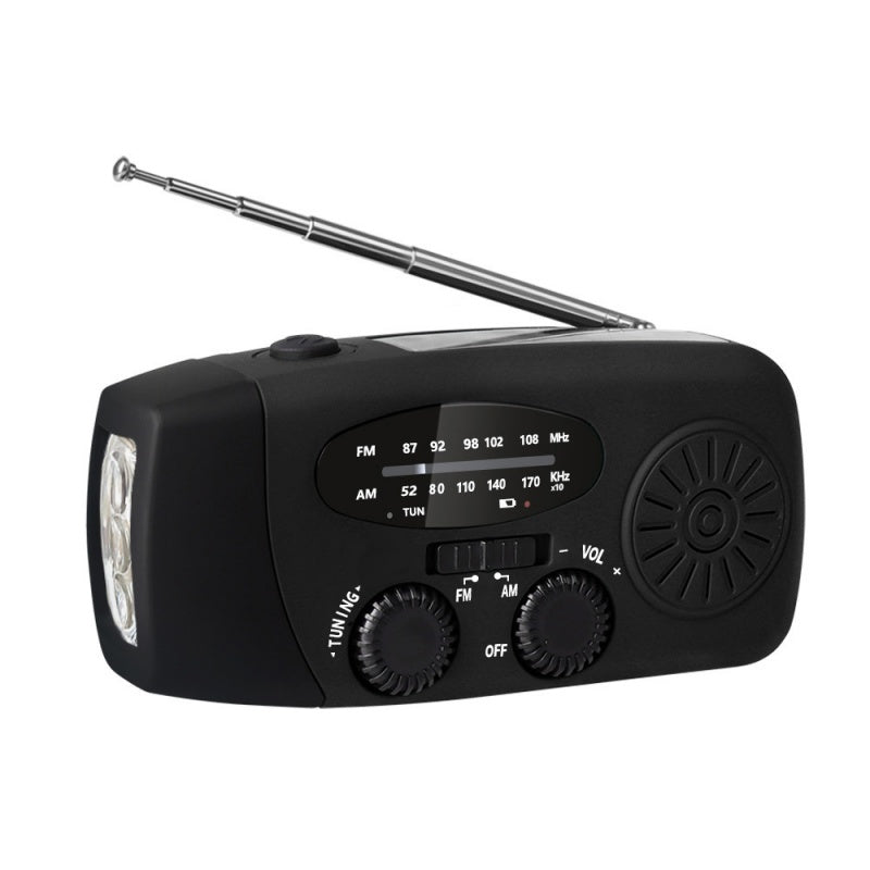 📻 50% RABATT!  Multifunktionell Bärbar Nödradio – Solcell, Handvev & 600mAh Powerbank!