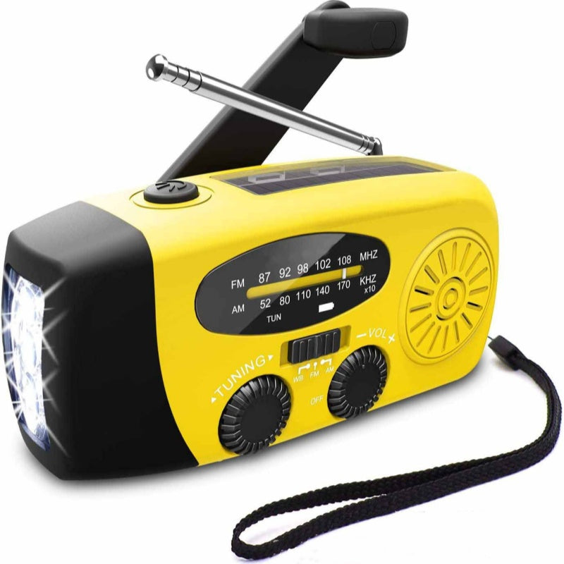 📻 50% RABATT!  Multifunktionell Bärbar Nödradio – Solcell, Handvev & 600mAh Powerbank!