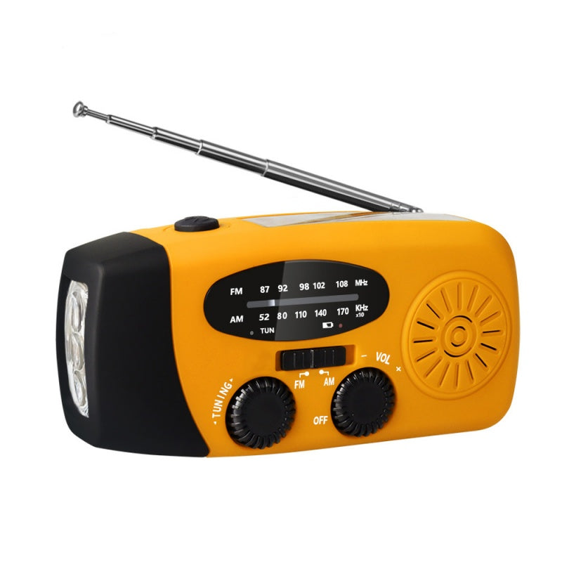 📻 50% RABATT!  Multifunktionell Bärbar Nödradio – Solcell, Handvev & 600mAh Powerbank!
