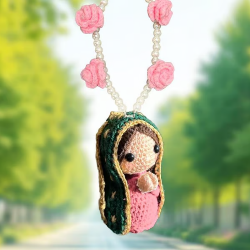 🥳HETT REA 2026🥳💞50 000+ SÅLDA!✨ 💝Söt Mariastaty Bilinredning