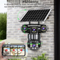 📹☀️ מצלמת אבטחה סולארית רב-זוויתית PTZ 360° — 8MP, ראיית לילה בצבע, WiFi 🌙🔒
