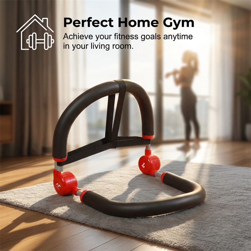 🌸 Hem-Gym Mag- & Sit-Up Träningsmaskin