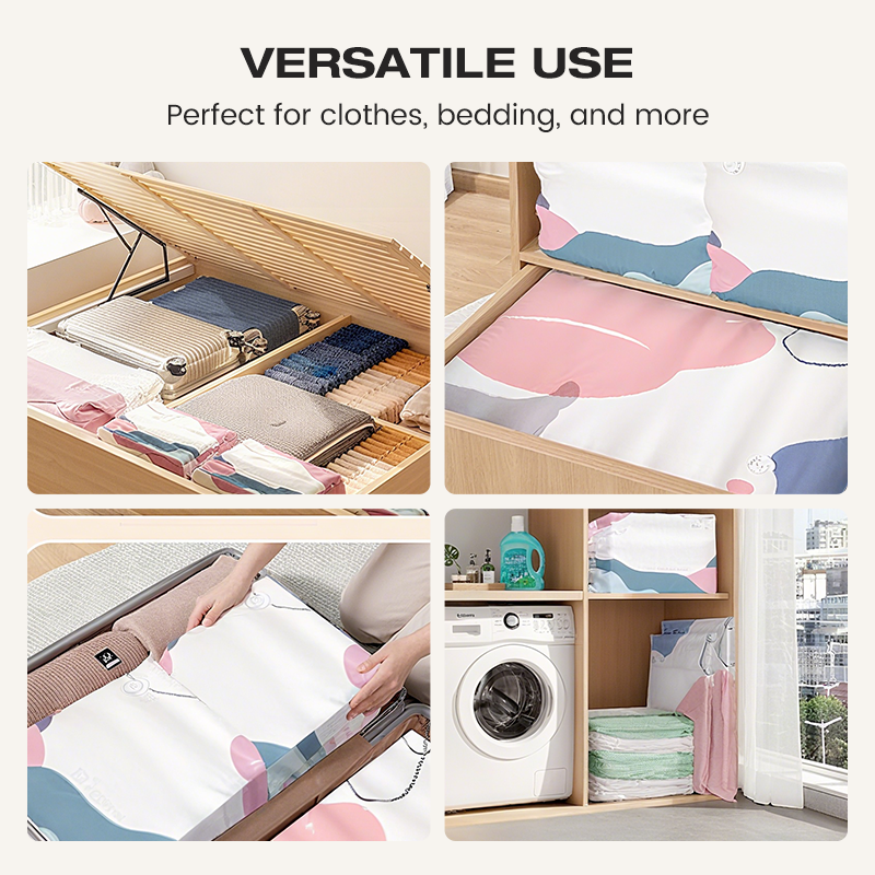 🧳💨 50% RABATT! Vakuumförvaringsåsar utan pump – Tryck och stäng, ingen pump behövs. Sparar 80% utrymme, håller kläder torra och dammfria. Perfekt för skrymmande sängkläder och säsongsartiklar. 🛏️🗄️