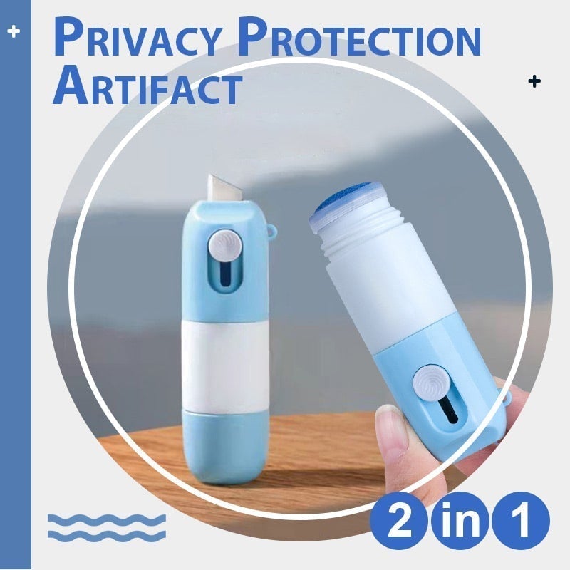 🔪 KÖP 1 – FÅ 1 GRATIS! 🔒 2-i-1 Integritetsskydd med Paketöppnare – Döljer Personuppgifter på Kvitton & Etiketter ✨