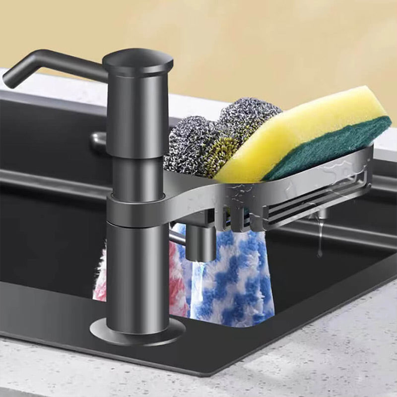 ⏰50% RABATT UNDER BEGRÄNSAD TID! 🧴🚿 Säg adjö till den otympliga tvålflaskan: denna inbyggda dispenser levererar tvål när det behövs, utan strul eller späll. 🍽️