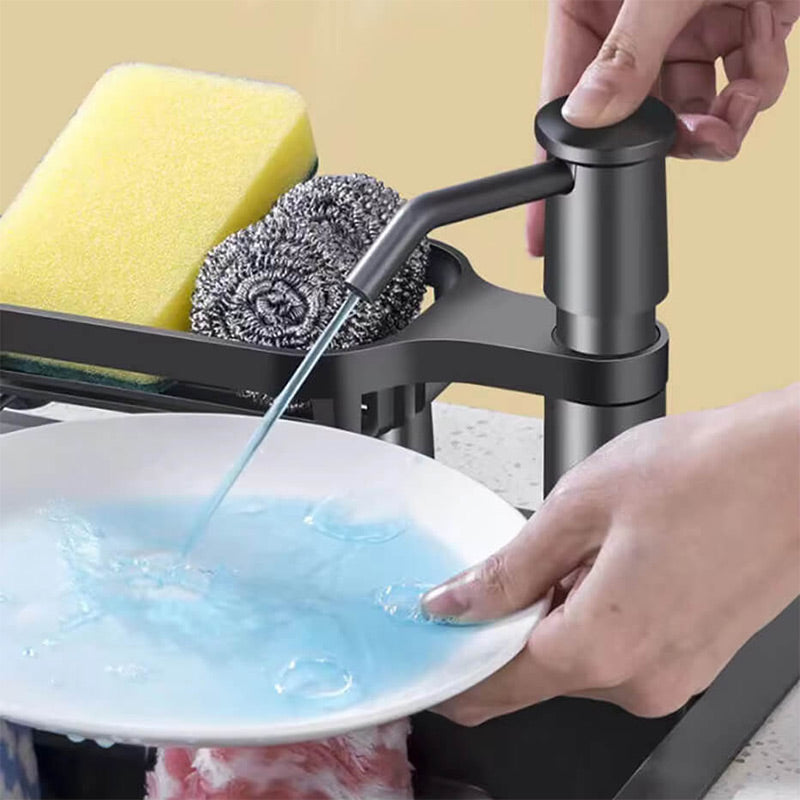 ⏰50% RABATT UNDER BEGRÄNSAD TID! 🧴🚿 Säg adjö till den otympliga tvålflaskan: denna inbyggda dispenser levererar tvål när det behövs, utan strul eller späll. 🍽️