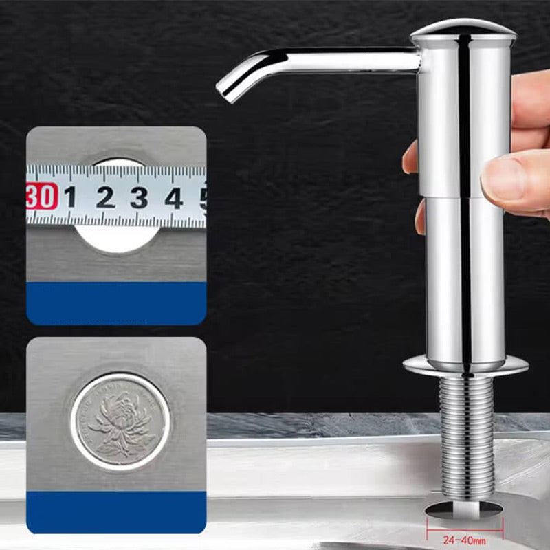 ⏰50% RABATT UNDER BEGRÄNSAD TID! 🧴🚿 Säg adjö till den otympliga tvålflaskan: denna inbyggda dispenser levererar tvål när det behövs, utan strul eller späll. 🍽️