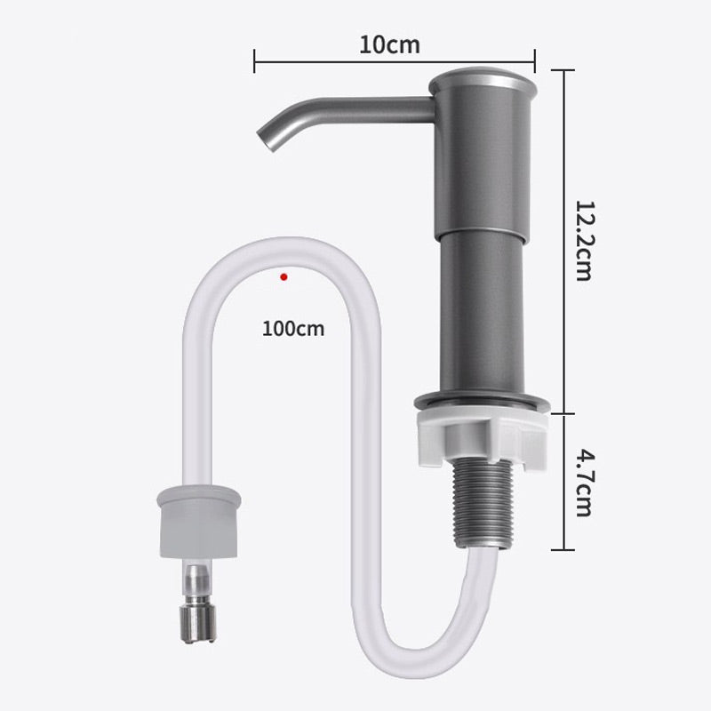 ⏰50% RABATT UNDER BEGRÄNSAD TID! 🧴🚿 Säg adjö till den otympliga tvålflaskan: denna inbyggda dispenser levererar tvål när det behövs, utan strul eller späll. 🍽️