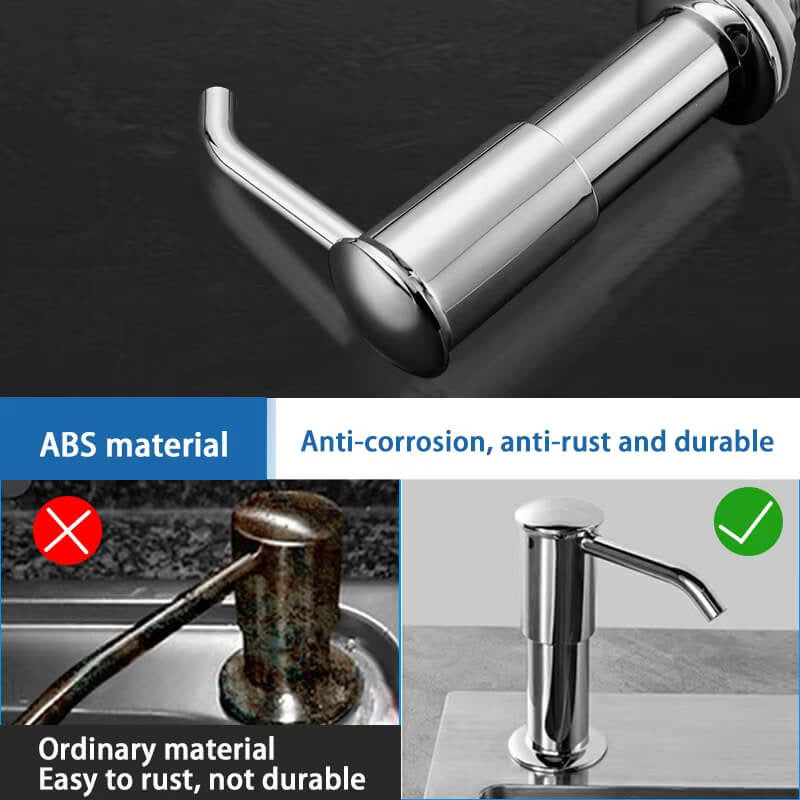 ⏰50% RABATT UNDER BEGRÄNSAD TID! 🧴🚿 Säg adjö till den otympliga tvålflaskan: denna inbyggda dispenser levererar tvål när det behövs, utan strul eller späll. 🍽️