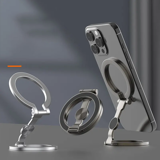 📱 50% RABATT NU! 🧲 Vikbar Magnetisk Ringhållare för Telefon – Starkt grepp, 360° rotation & ultratunt – perfekt för bilventil, skrivbord eller handgrepp 🚗