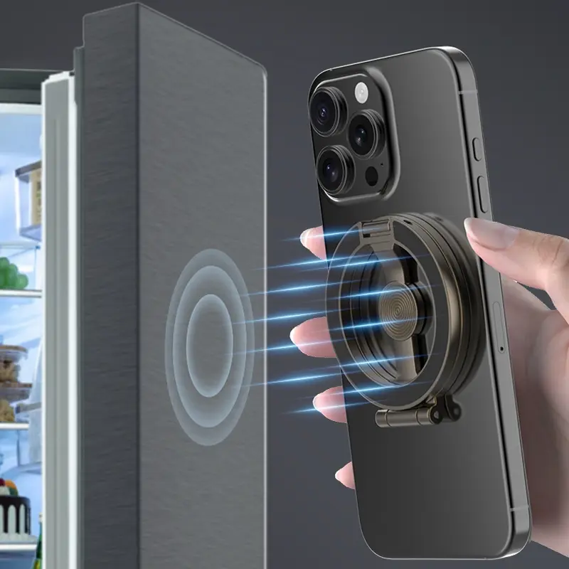📱 50% RABATT NU! 🧲 Vikbar Magnetisk Ringhållare för Telefon – Starkt grepp, 360° rotation & ultratunt – perfekt för bilventil, skrivbord eller handgrepp 🚗