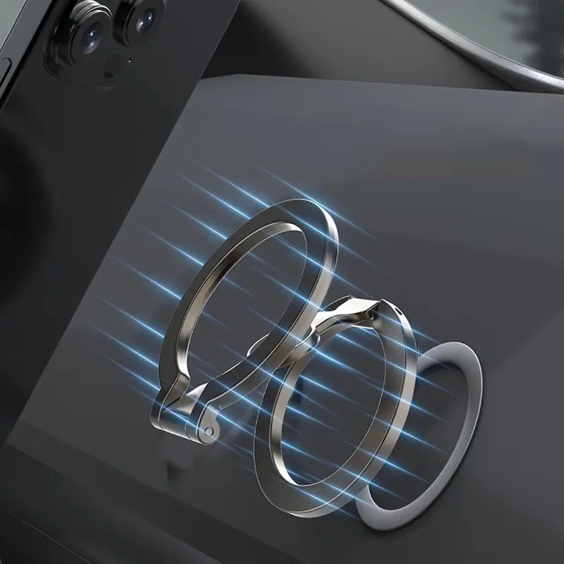📱 50% RABATT NU! 🧲 Vikbar Magnetisk Ringhållare för Telefon – Starkt grepp, 360° rotation & ultratunt – perfekt för bilventil, skrivbord eller handgrepp 🚗