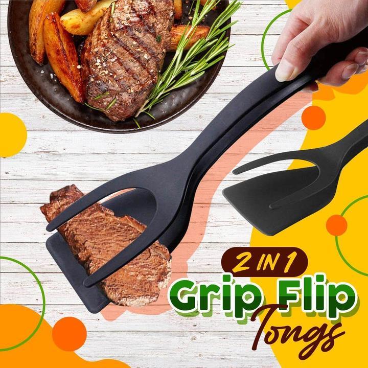 2-i-1 Spatelklämma – smart kökshjälp för enklare matlagning 🥩 Värmetålig silikon & halkfritt grepp ✨