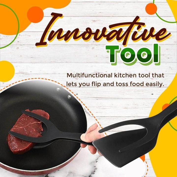2-i-1 Spatelklämma – smart kökshjälp för enklare matlagning 🥩 Värmetålig silikon & halkfritt grepp ✨