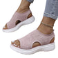 🔥60% RABATT NU!👡🌬️ Bekväma plattformssandaler i stickat med halkskydd