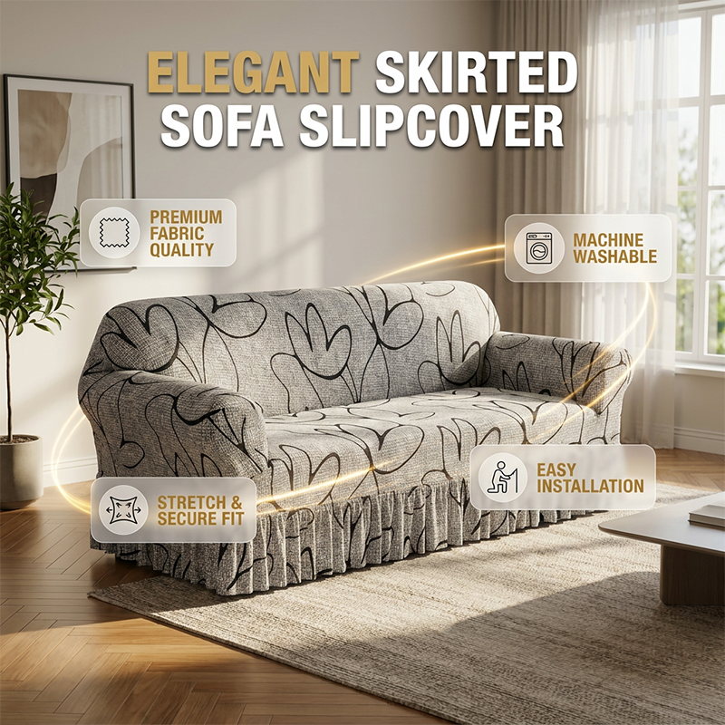 🛍️ 50 % rabatt – Elastiskt sofföverdrag – perfekt passform, halkfritt och tvättbart – för en stilfull och skyddad soffa 🛋️
