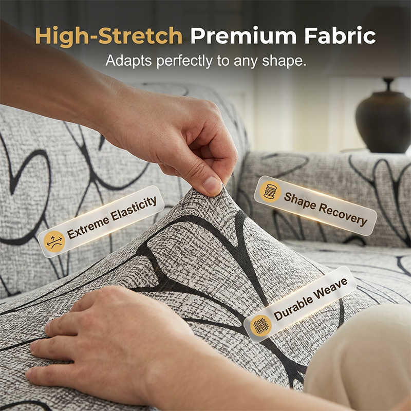 🛍️ 50 % rabatt – Elastiskt sofföverdrag – perfekt passform, halkfritt och tvättbart – för en stilfull och skyddad soffa 🛋️