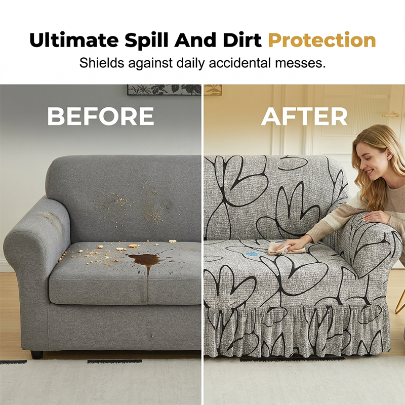 🛍️ 50 % rabatt – Elastiskt sofföverdrag – perfekt passform, halkfritt och tvättbart – för en stilfull och skyddad soffa 🛋️