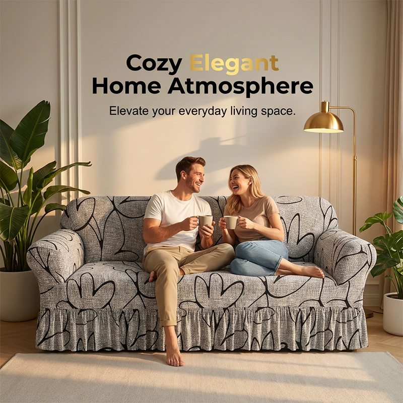 🛍️ 50 % rabatt – Elastiskt sofföverdrag – perfekt passform, halkfritt och tvättbart – för en stilfull och skyddad soffa 🛋️
