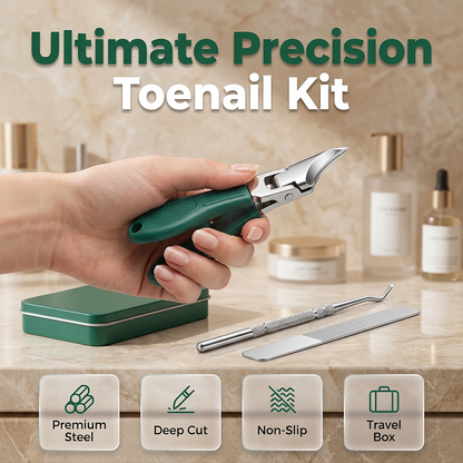 ✂️ 50 % RABATT NU! 💅 Tre-delat set för precis nagelvård – böjt blad förhindrar sprickor – dubbelsidig fil jämnar ut ojämnheter – perfekt för hemmabruk 🏠
