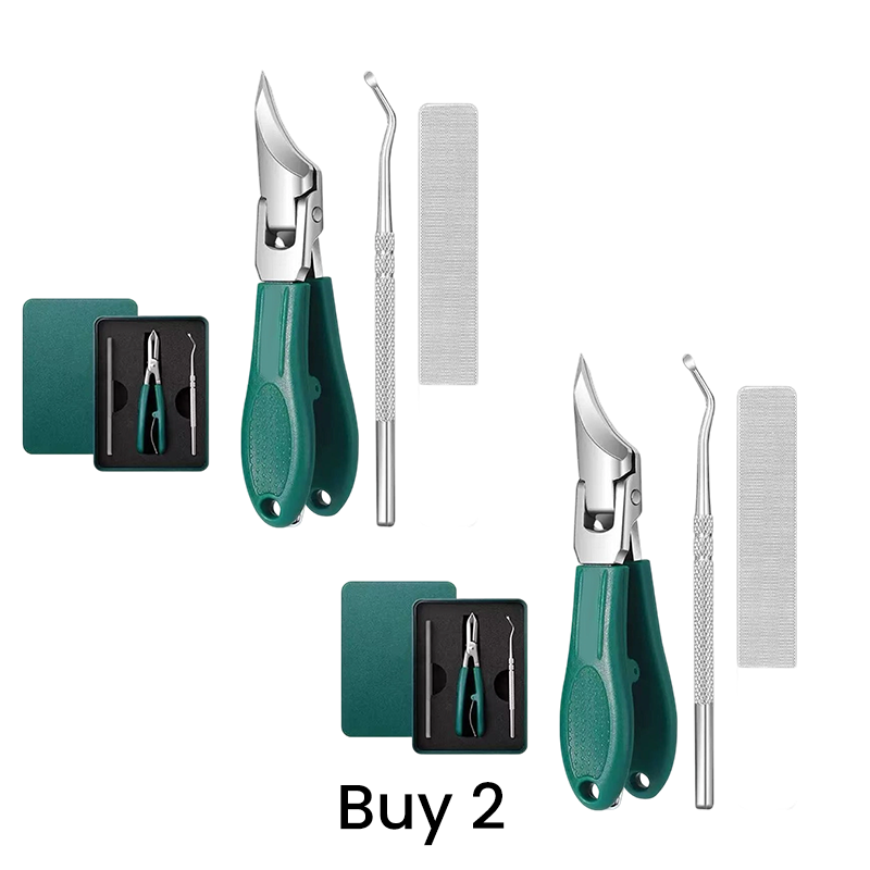 ✂️ 50 % RABATT NU! 💅 Tre-delat set för precis nagelvård – böjt blad förhindrar sprickor – dubbelsidig fil jämnar ut ojämnheter – perfekt för hemmabruk 🏠