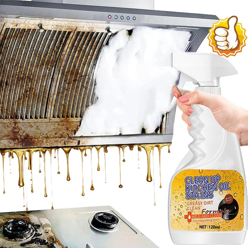 🔥Kraftfull fettlösande rengöringsspray för köket