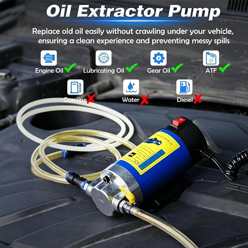 ⚡ 50% RABATT NU! 🔧 Portabel Motoroljepump – Ren Kopparmotor & Aluminiumlegering – Perfekt för Oljebyte & Vätskeöverföring – Kompakt & Portabel 🚗