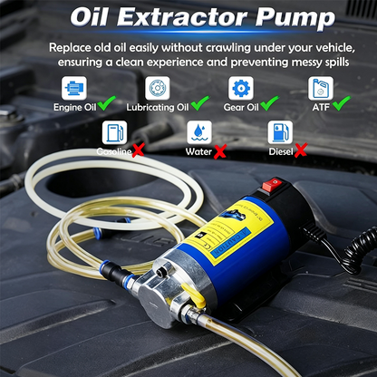 ⚡ 50% RABATT NU! 🔧 Portabel Motoroljepump – Ren Kopparmotor & Aluminiumlegering – Perfekt för Oljebyte & Vätskeöverföring – Kompakt & Portabel 🚗