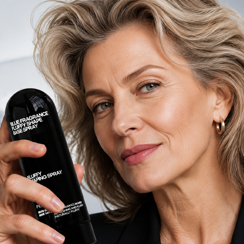 🔥🎁Nyhet 50 % RABATT🔥 Fluffy Hair Shaping Spray – volymgivande spray med långvarig effekt och persikodoft
