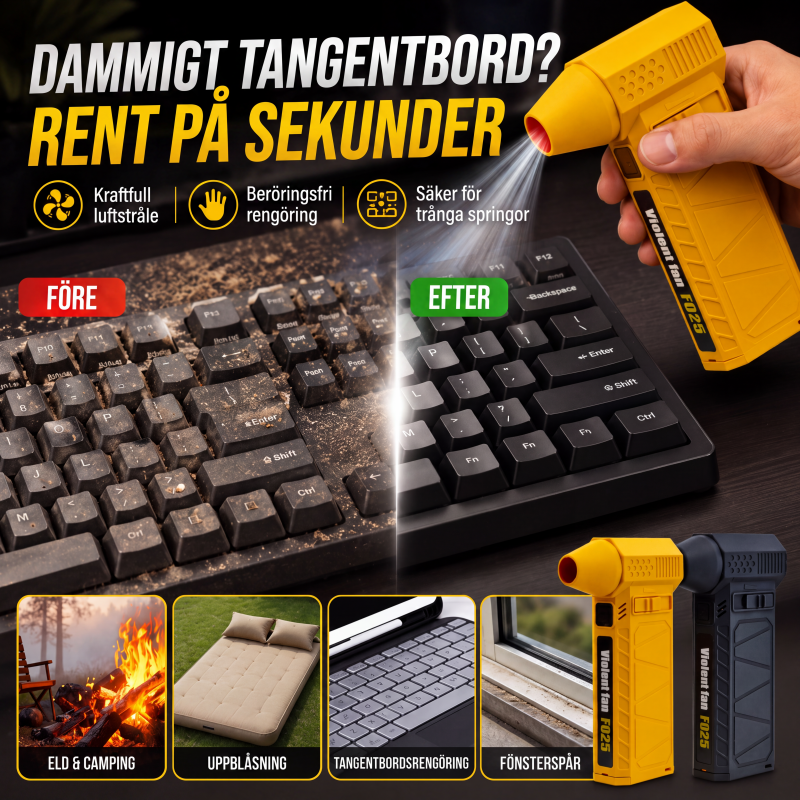 Bärbar mångsidig handhållen turboblåsare