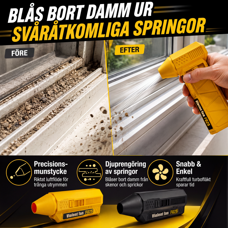Bärbar mångsidig handhållen turboblåsare
