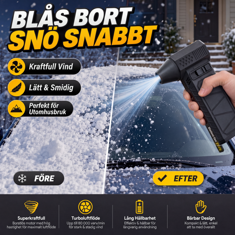 Bärbar mångsidig handhållen turboblåsare